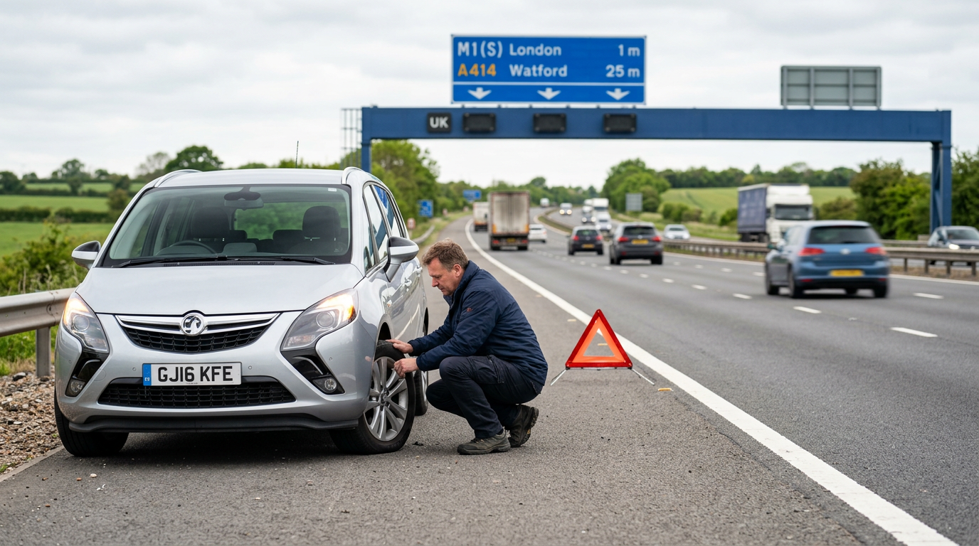 flat tyre uk: (motorways, red routes, m25 city centres) Globe Mobile Tyres