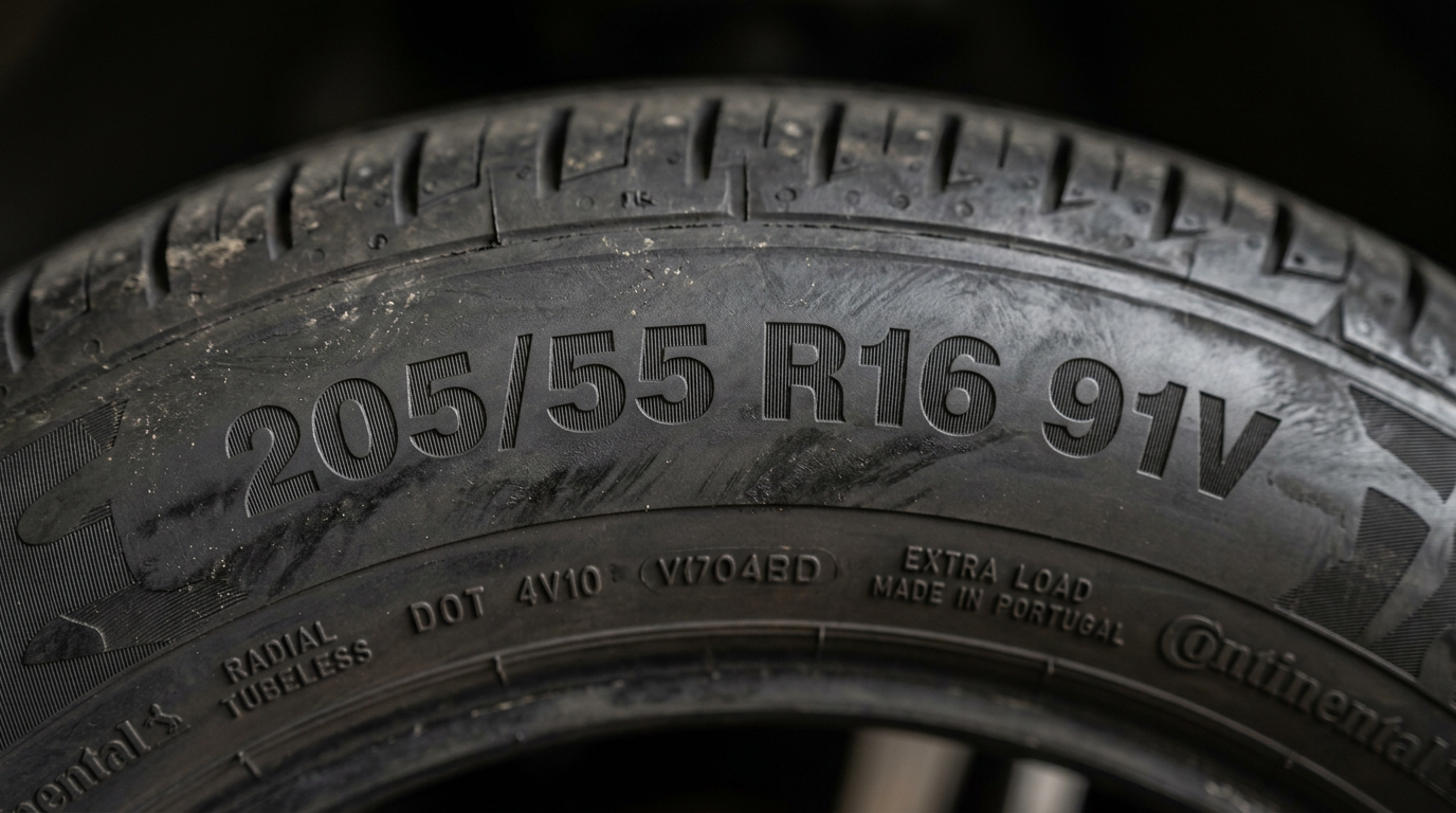 read tyre sidewall markings (size, load speed) — uk mot quotes Globe Mobile Tyres